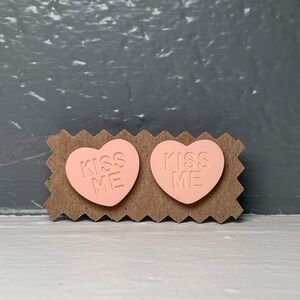 Valentine’s Conversation Heart Stud Earrings